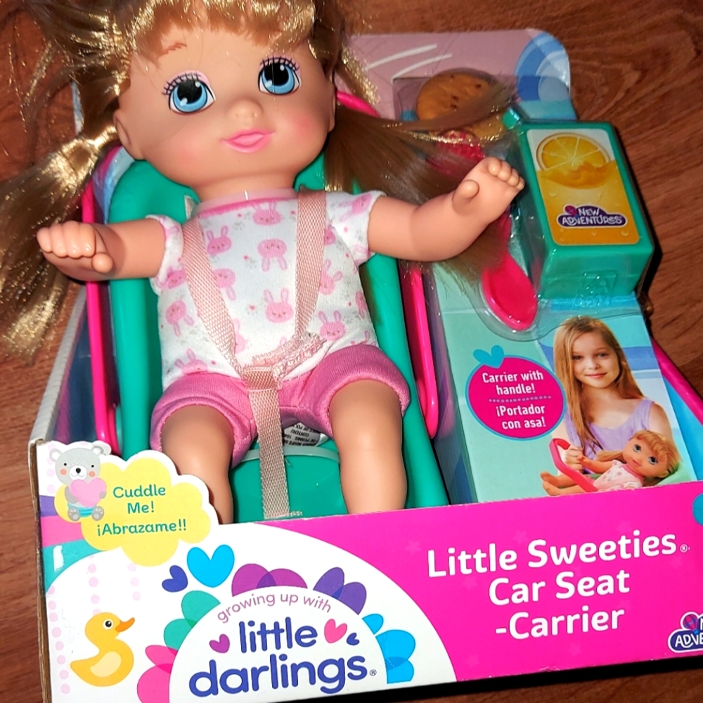 Little Darling Carseat and doll NIB